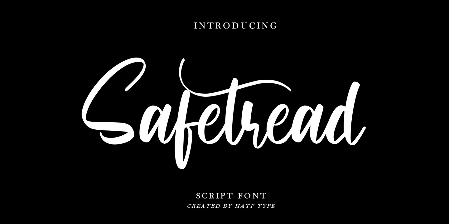 Schriftart Safetread